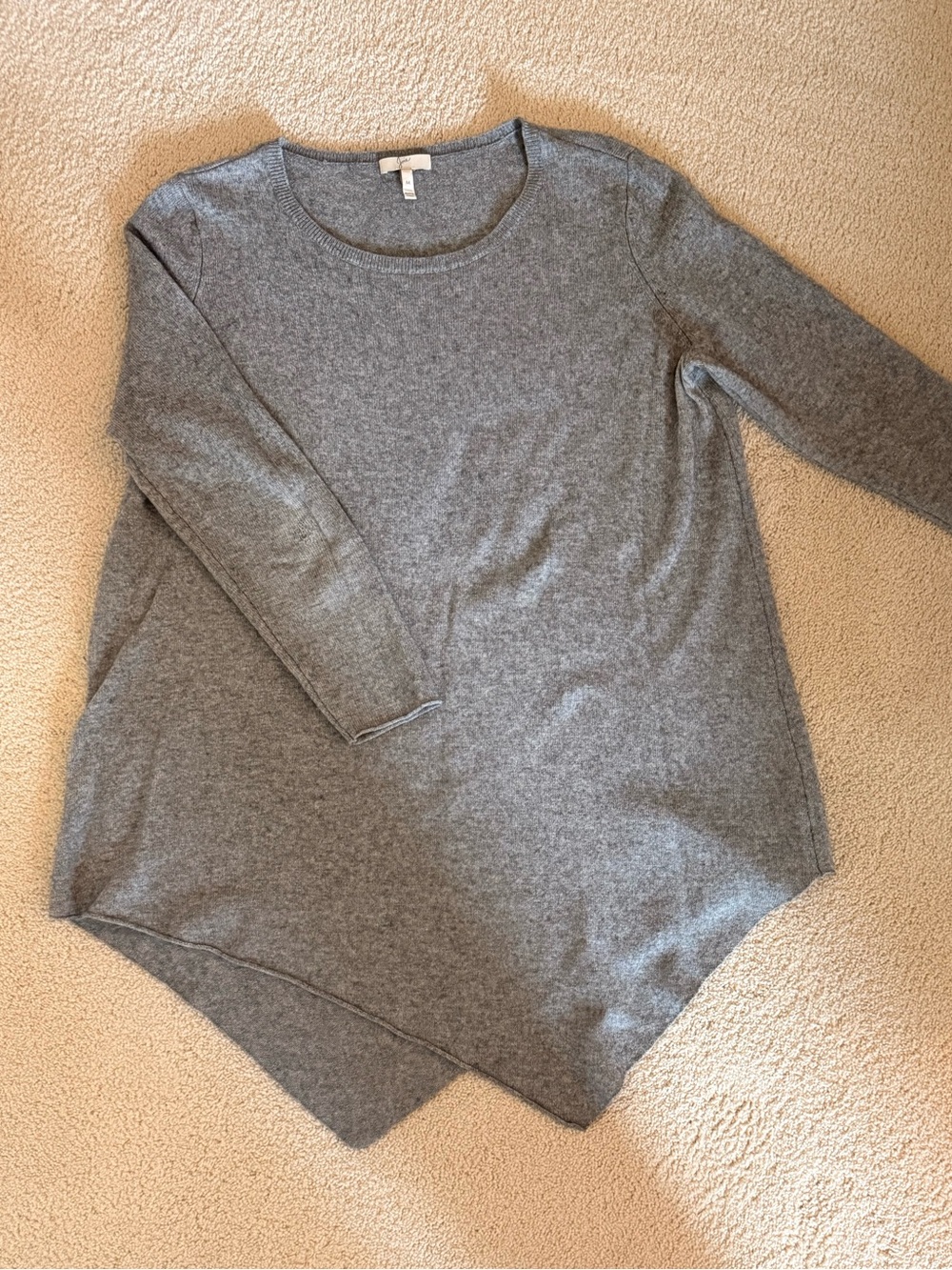 Joie Tambrel Asymmetrical Hem Crewneck Sweater